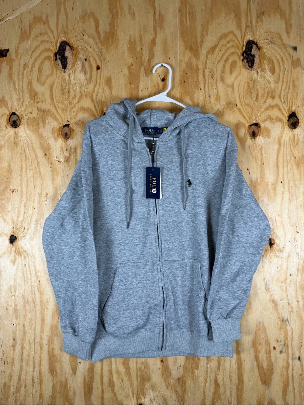 Polo by Ralph Lauren Light Gray Zip-Up Hoodie - NWT